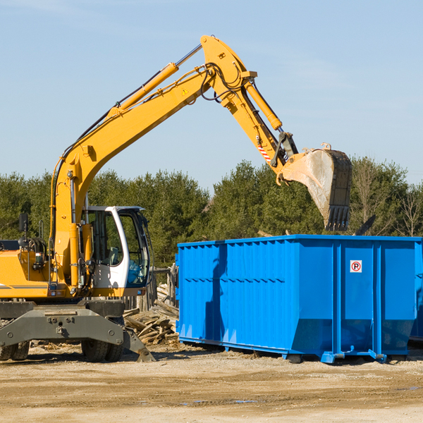 what are the rental fees for a residential dumpster in Prairie MS